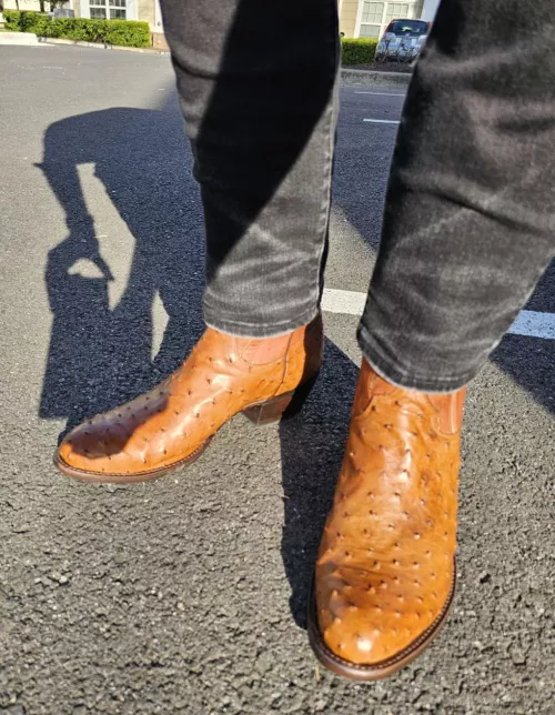 Lucchese Ostrich Leather by clowniebaby