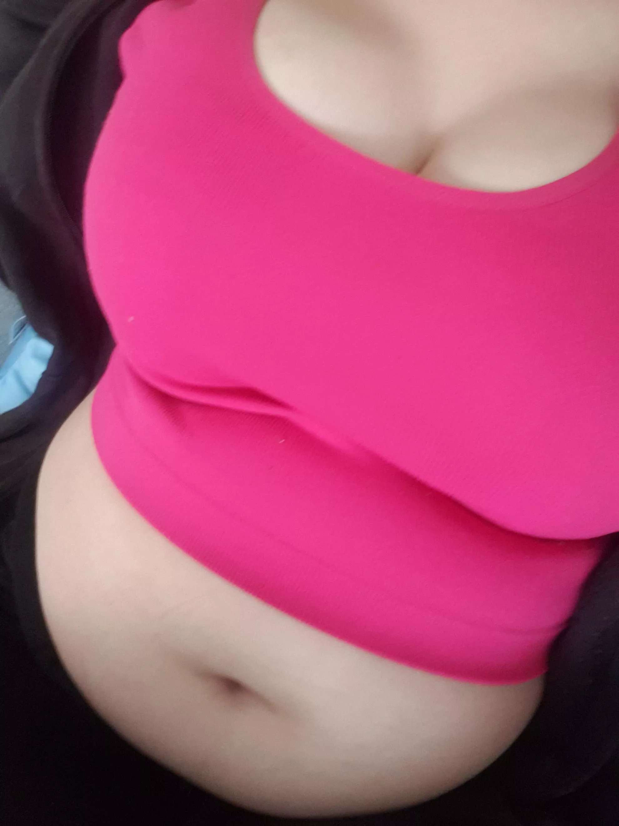 My belly button is getting deeper for you baby posted by Big-Belly-Babe