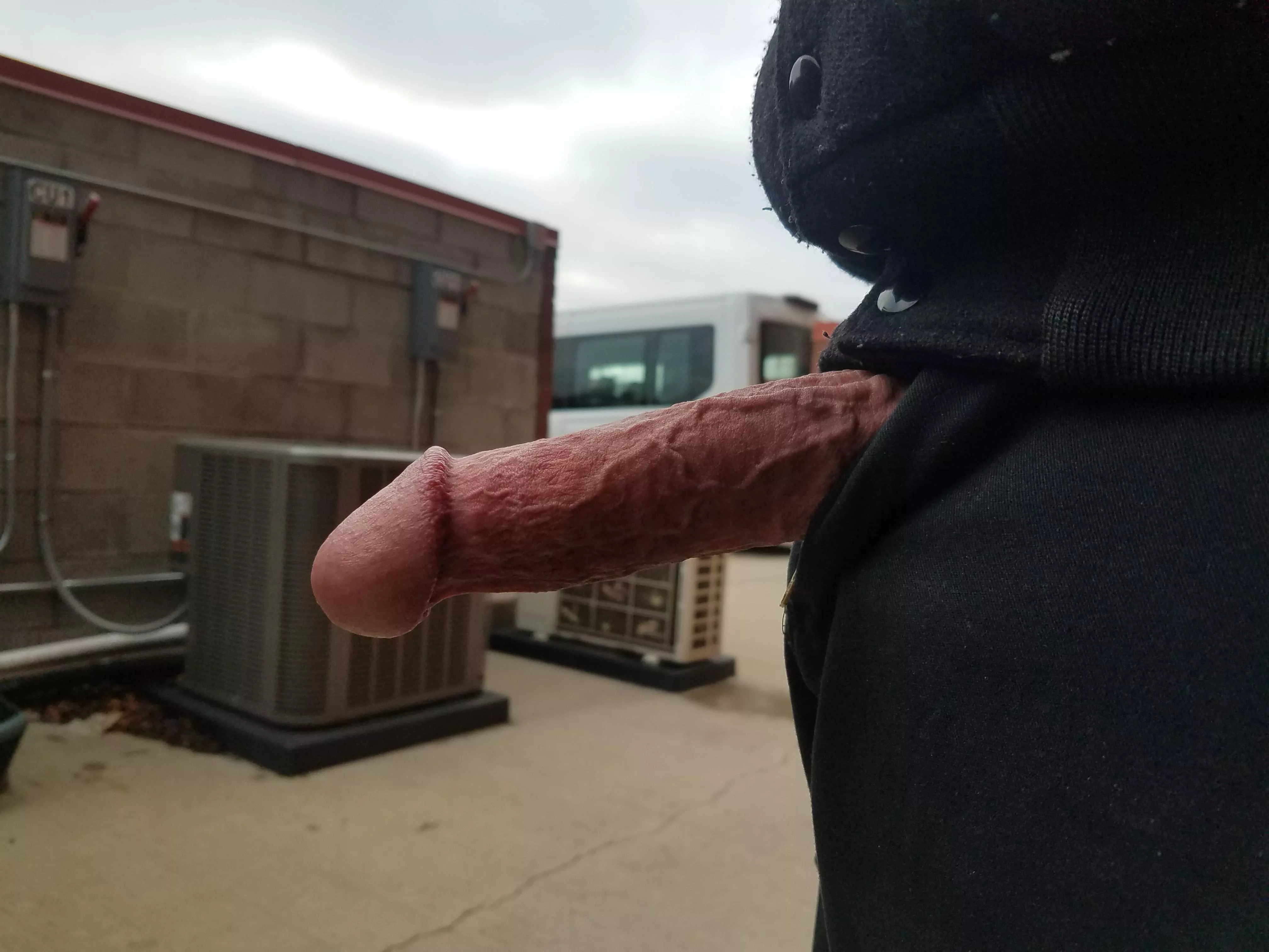 Out back of the building having a smoke and a stroke  posted by No_Fox8540