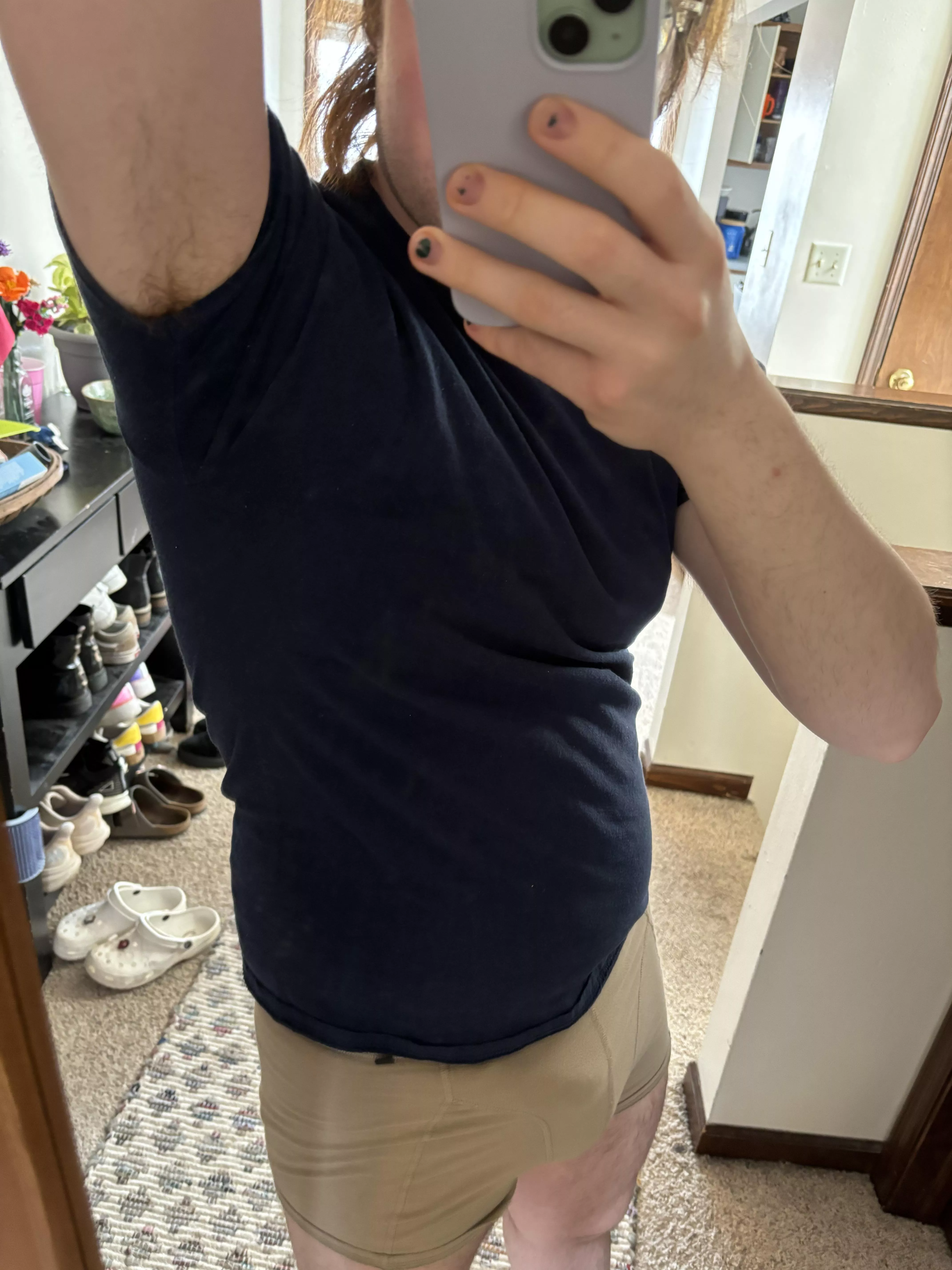 pits are just peeking out today posted by gay_boi_73