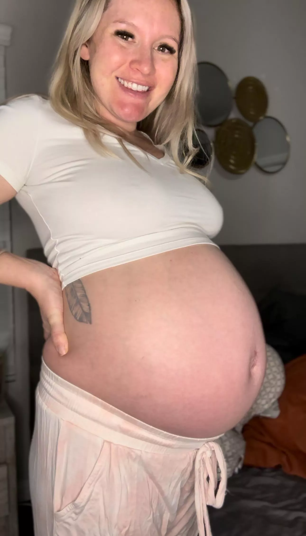 Regularly 100lbs. So I actually enjoy being pregnant and getting some curves. posted by MommyPenelope