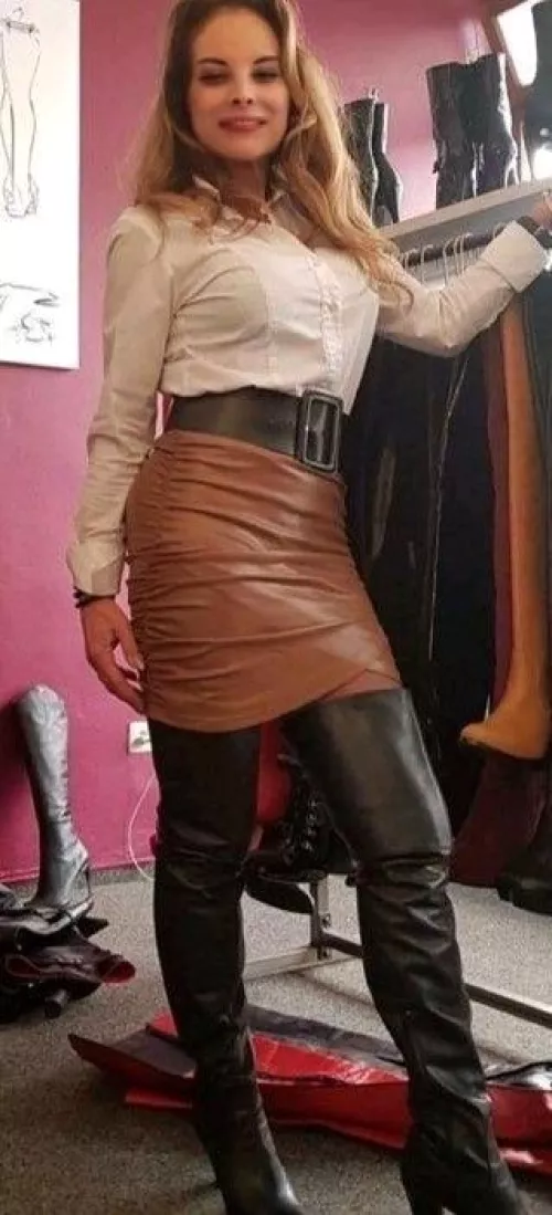 Sexy in leather  by Tough_Path8397