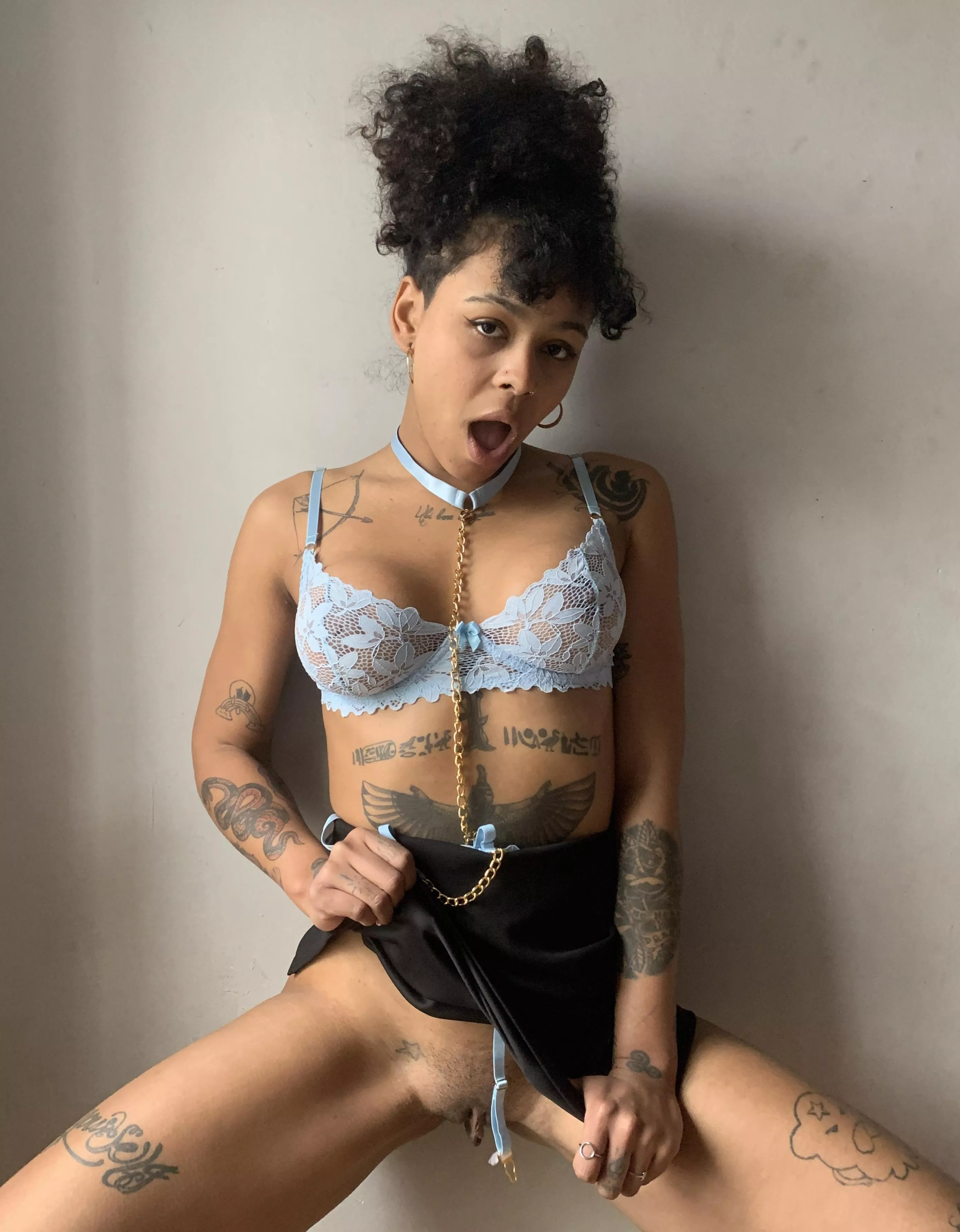 The best surprise for a guy is the lack of panties under his skirt posted by Bawdycollect715