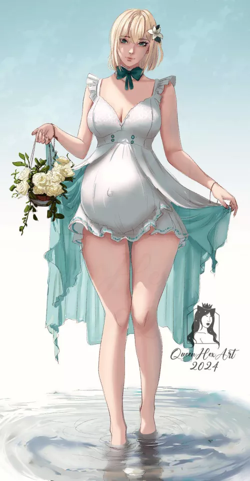 Wading through Water (@QueenHexArt) by HeavyLancerthe8th