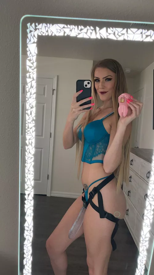 You will wear this cock cage and obey me if you want me to fuck your ass, understood slut?  by MistressCrystal9612