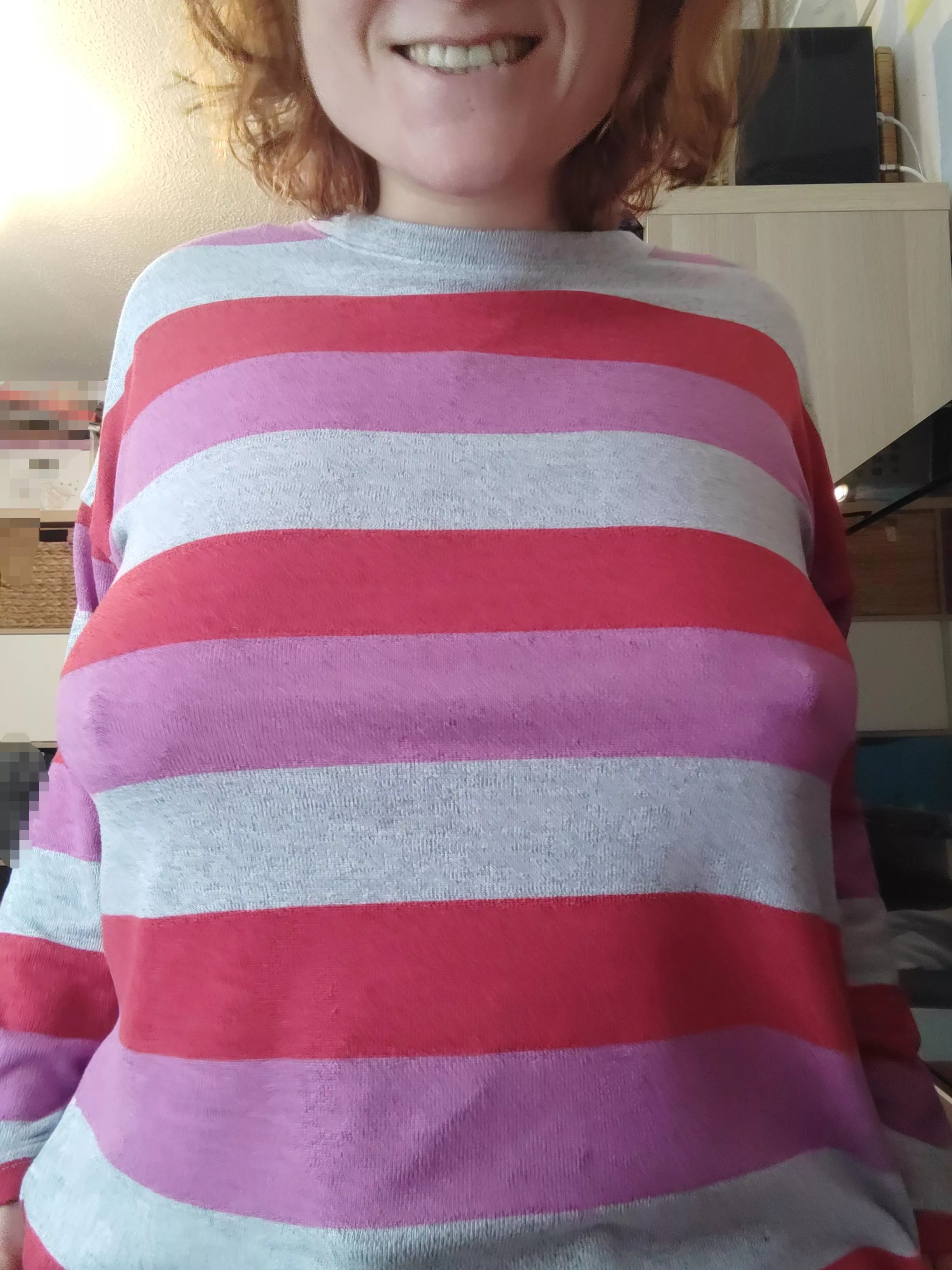 Be free you stripey boobies 😂 posted by PiecesNPromises