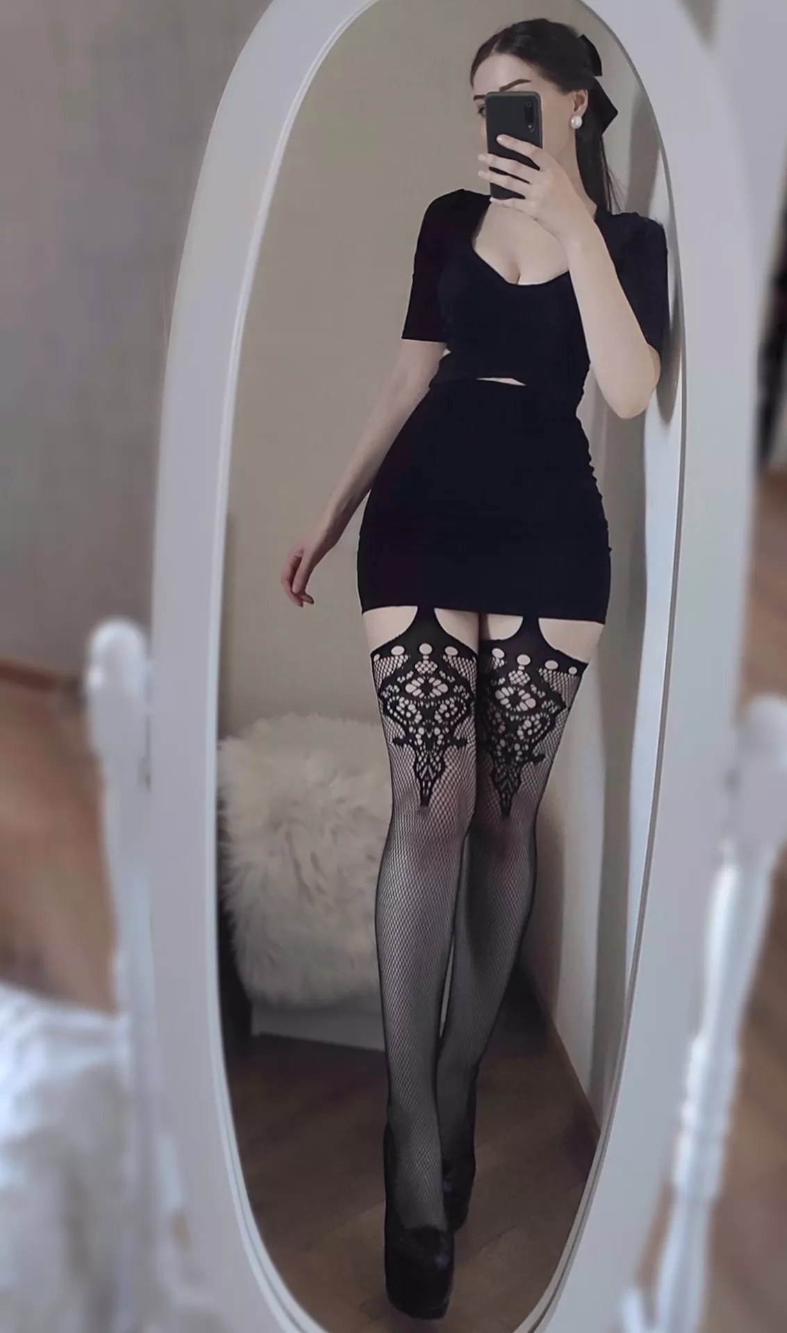 Boss loves fishnet pantyhose  posted by SweetieAlyona