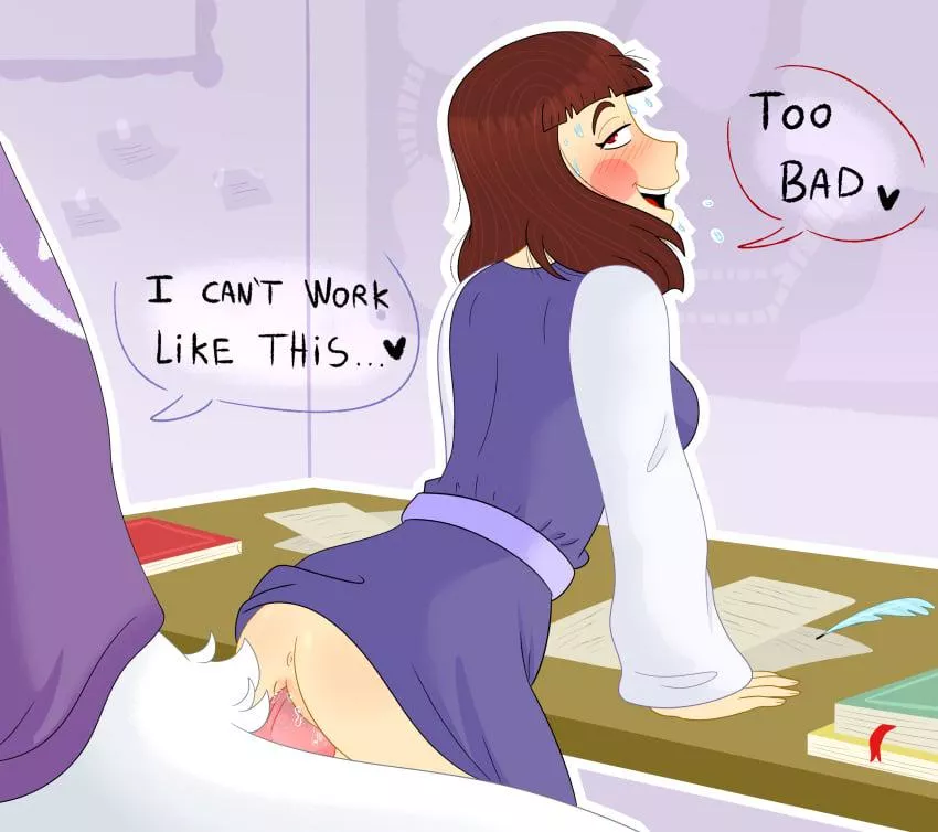 [Chara] distracting [Asriel] (rainyart)  posted by Comfortable-Fox343