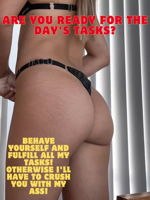 do as your goddess says or there will be consequences! by Proper_Barber5117