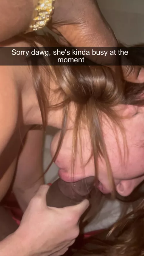 Don't text her while she's 