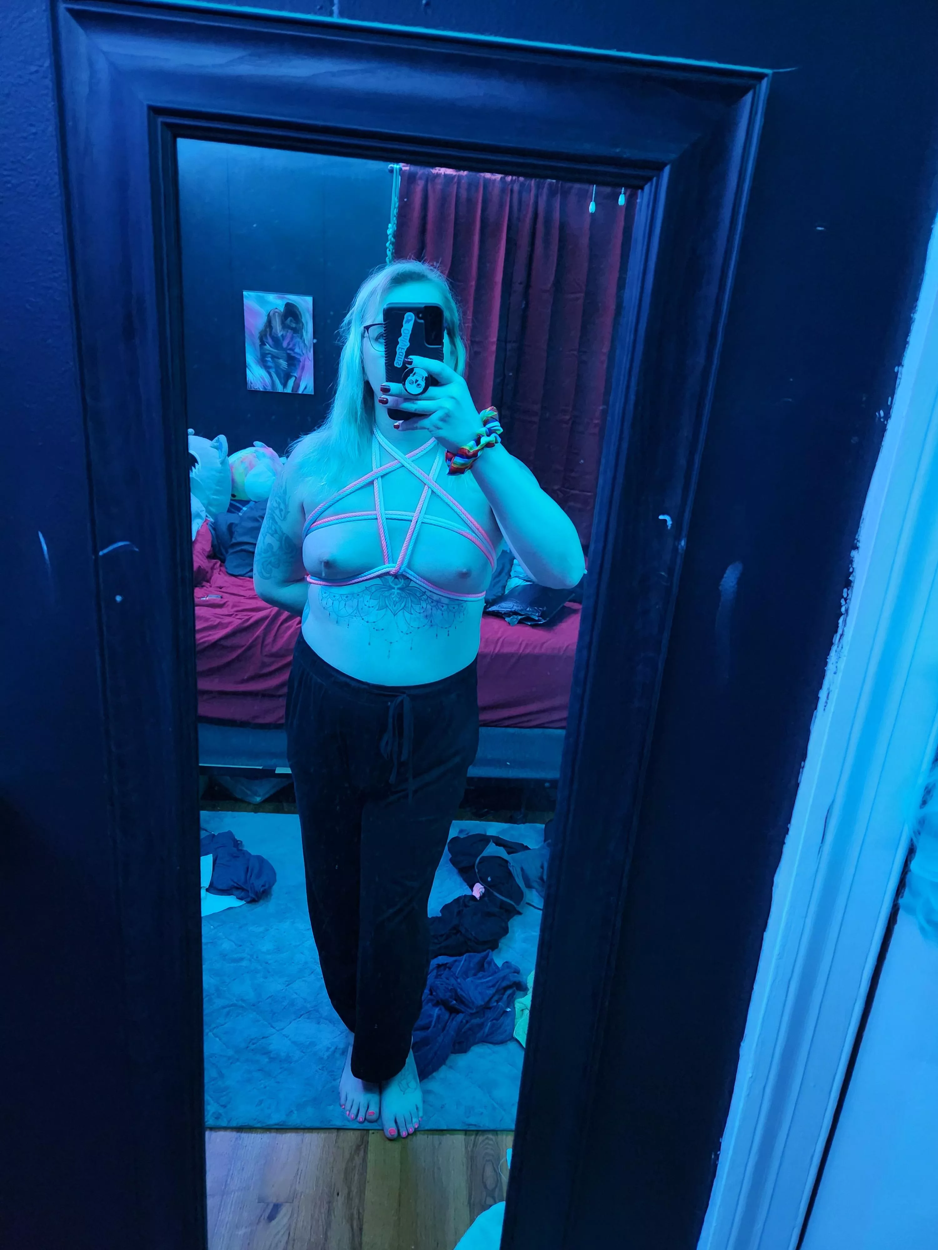 Got new rope and had to test it quick pentagram self tie posted by swtchitupalt