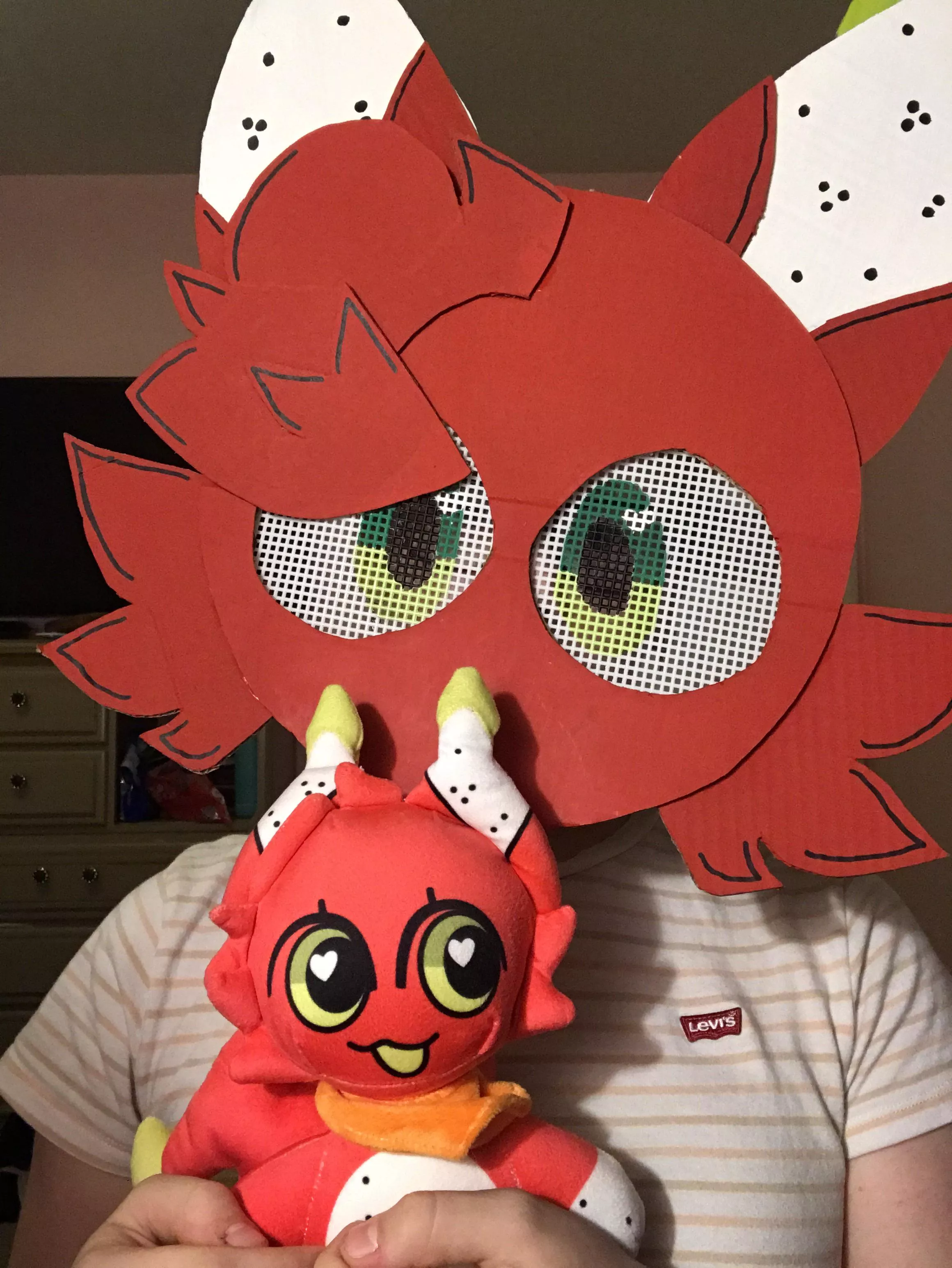 My cosplay and my plushie of my fursona Diane :3❗️❗️ posted by MonkeNamedHam