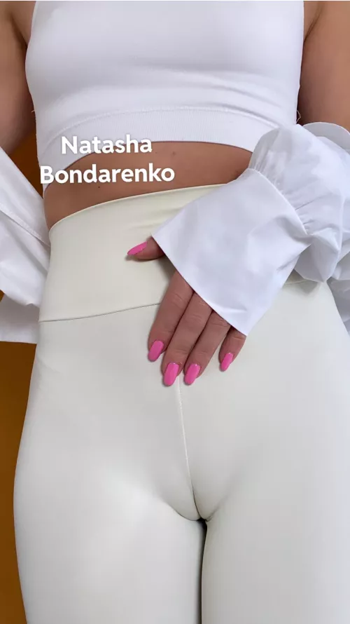 My front view in white by NatyBond_OF