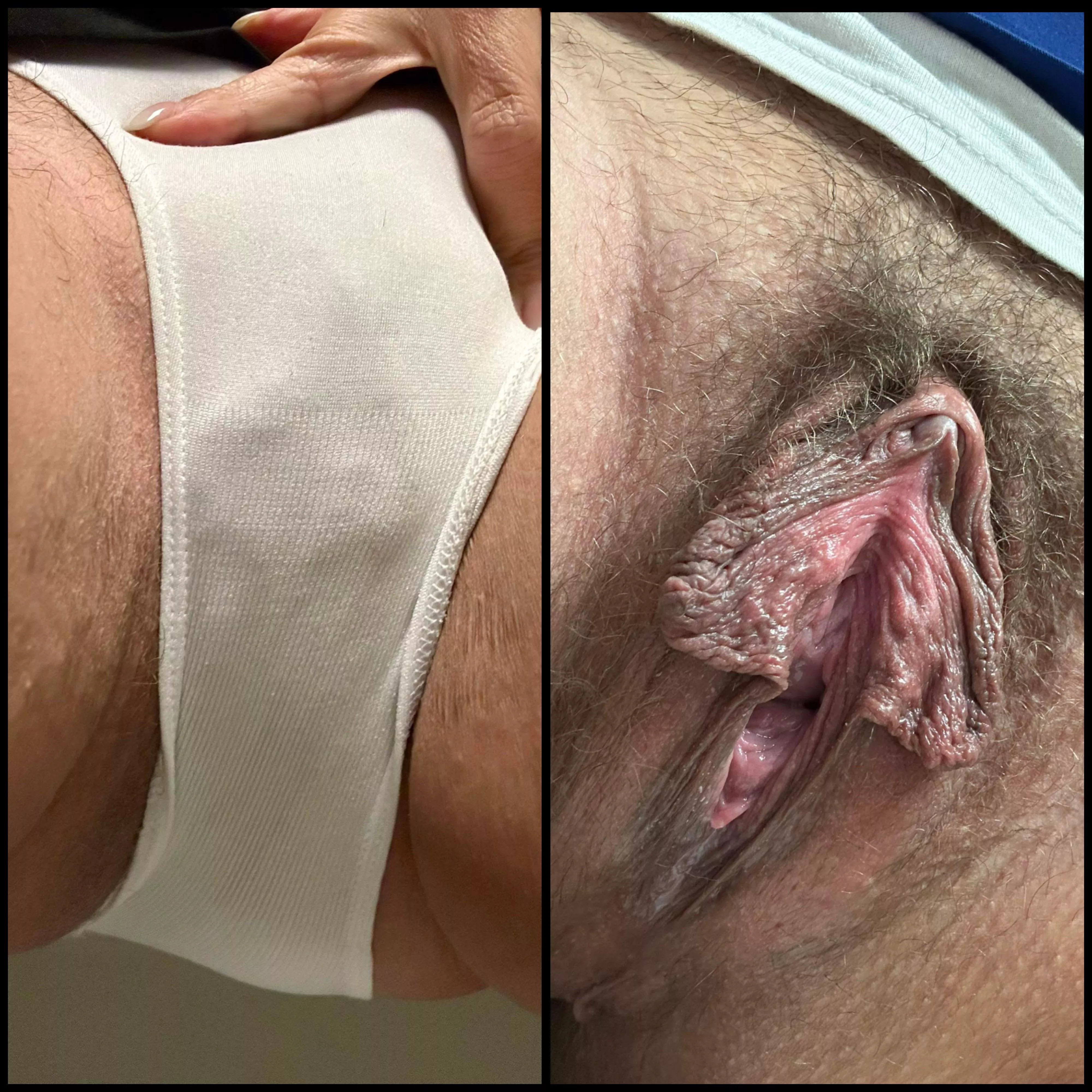 Panties can’t hide them 🦋 posted by discretemilf