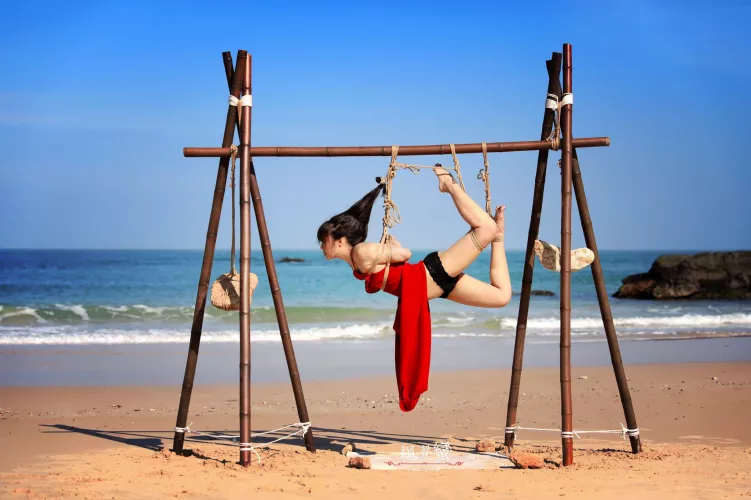 playing at the beach by Mundane-Employer-719