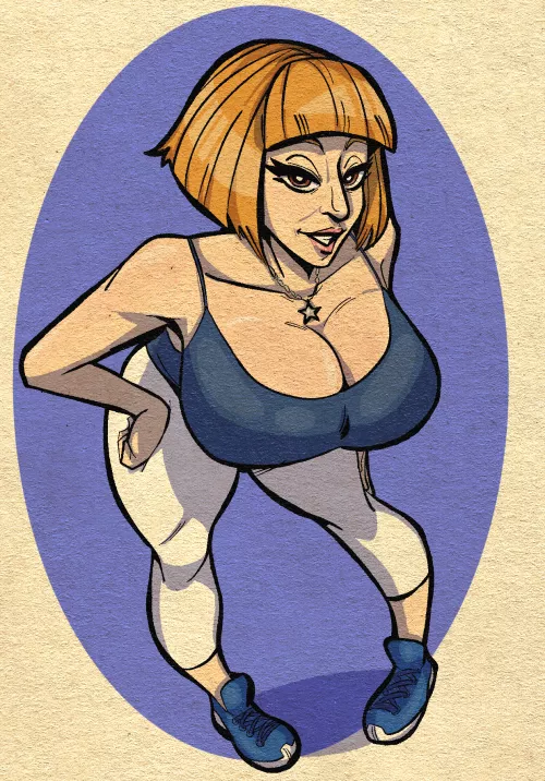 Sara Jay ready for a workout by eh_101