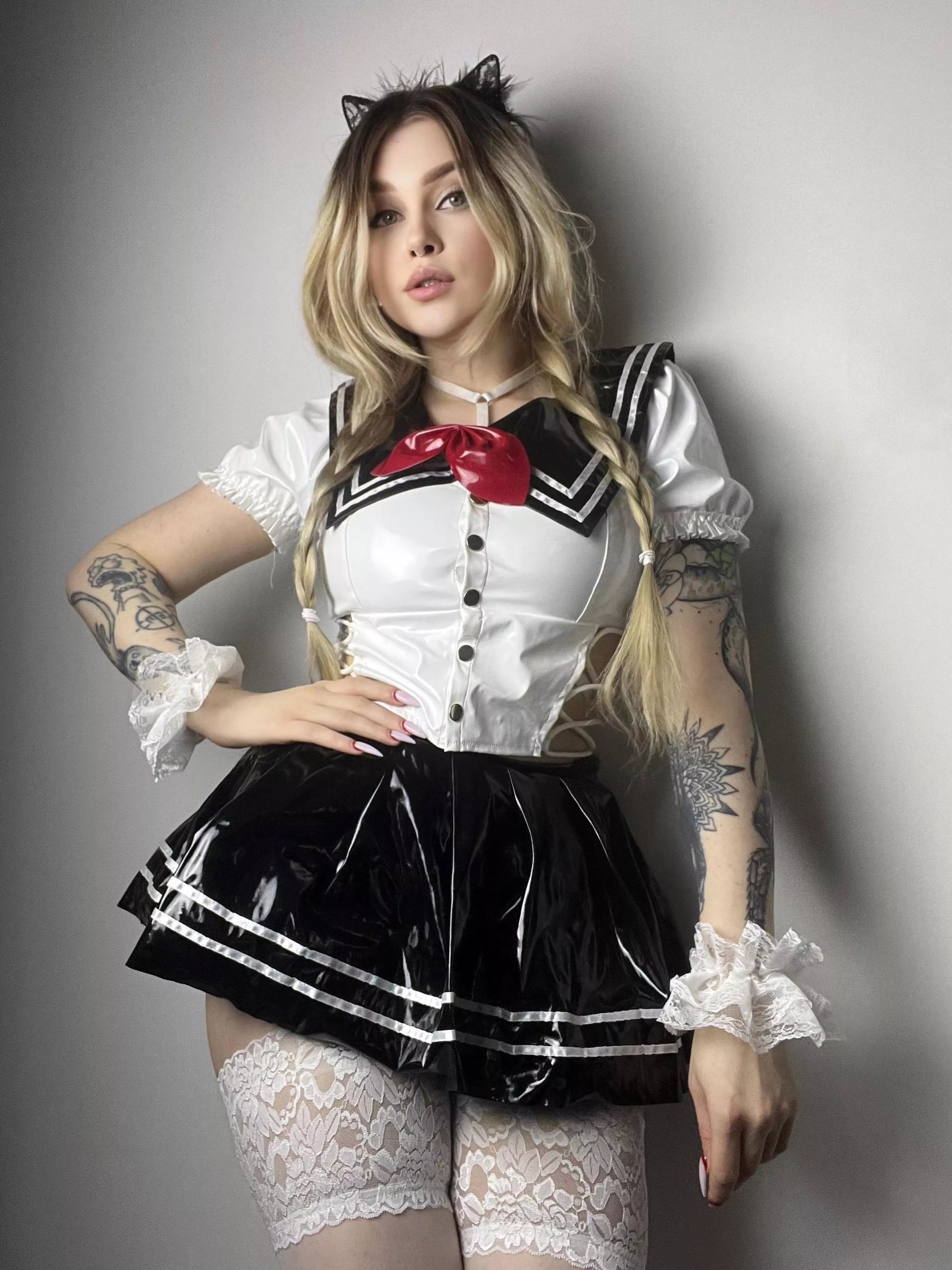 Thighhighs are a very important part of my uniform posted by 2hott2btrue