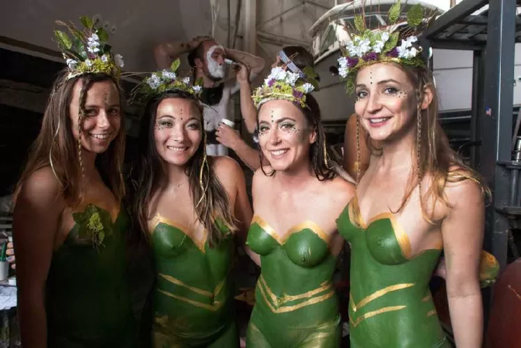 Bodypainted for the Parade by Grillandia