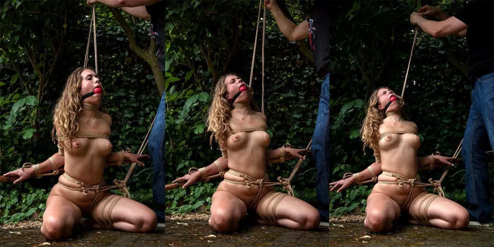 Cruel rope leash punishment... by MonoGlover