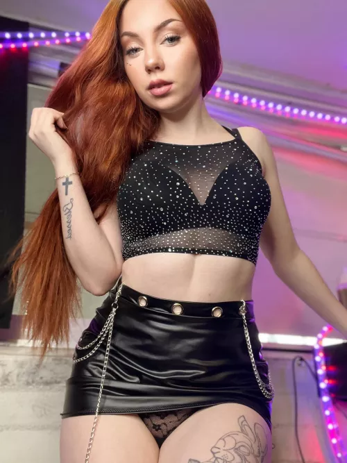 Do you like my leather skirt? by Hungry_Act_95