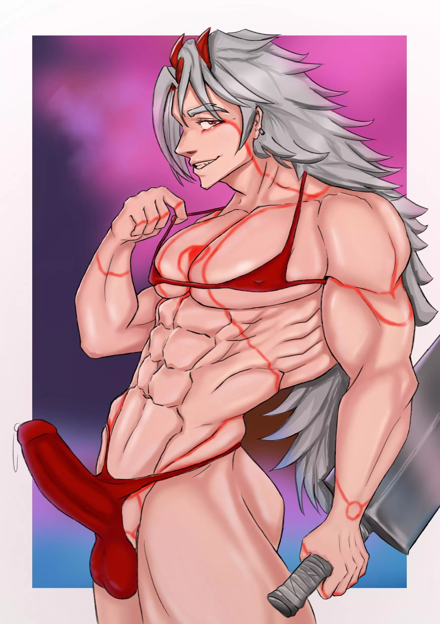 Do you think he has red markings on his dick? posted by TheDuckLicker