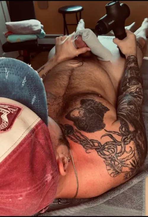 Got carried away with my muscle massager after workout (40) by Anonymuss11