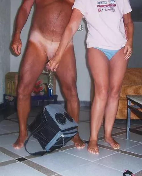 mistress has balls pulling her cooler by jpbwp1