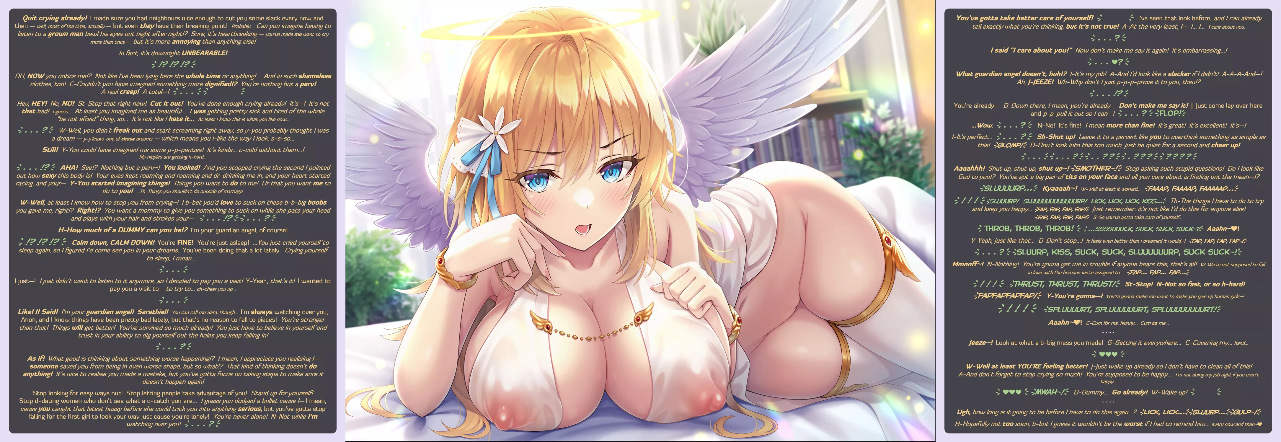 [MxF] Cry me a river of dreams [COMMISSION][Wholesome][Guardian Angel][RESCUED?][Tsundere][Handjob][Breast sucking][Cheer the fuck up!][MtG Caption][Artist: urabi (tomatohouse)] posted by MtG-Ti