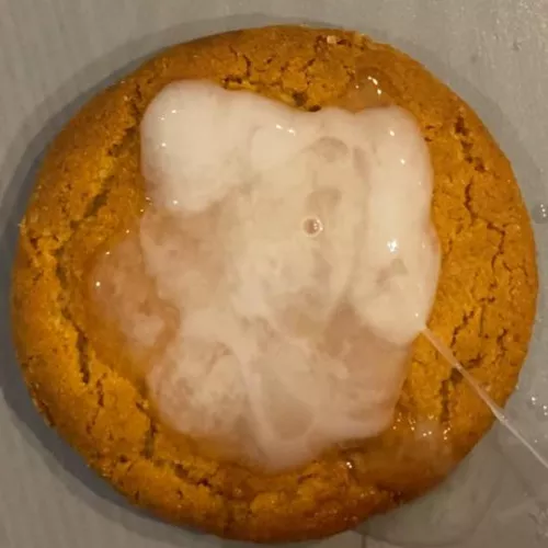 My cum biscuit ;) Who would eat it? by Shotgun-D