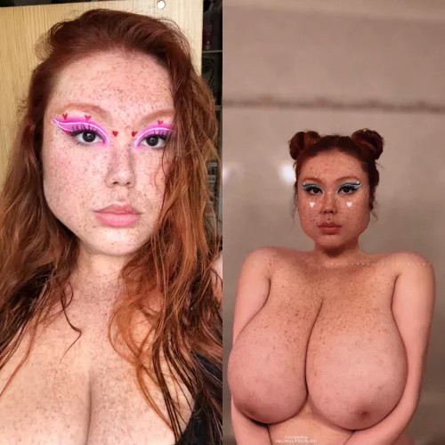 [OC] my face vs my boobs by Unicornglitteryblood