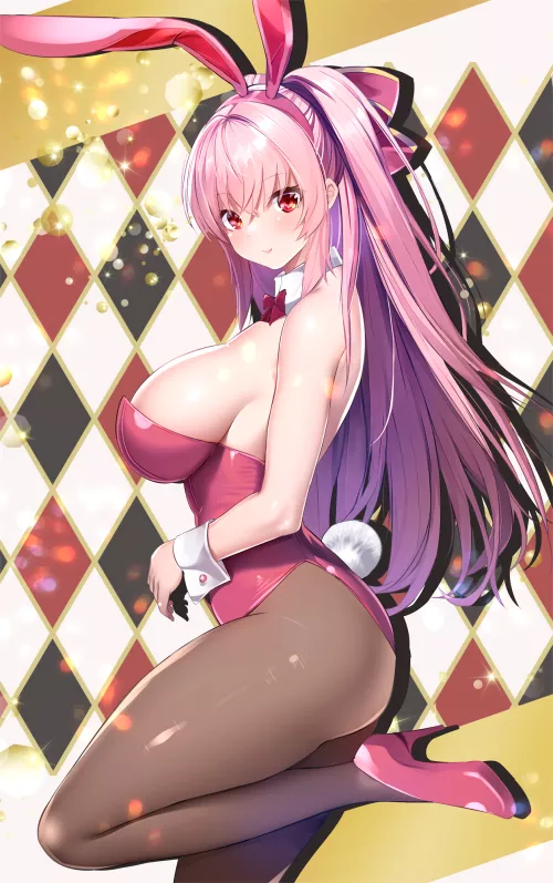 Pink Bunny Girl  by CheetahSperm18