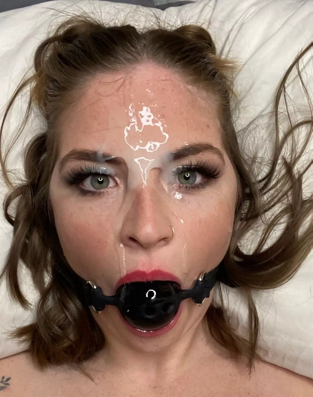 Showing off her prize posted by DiggBoobs3