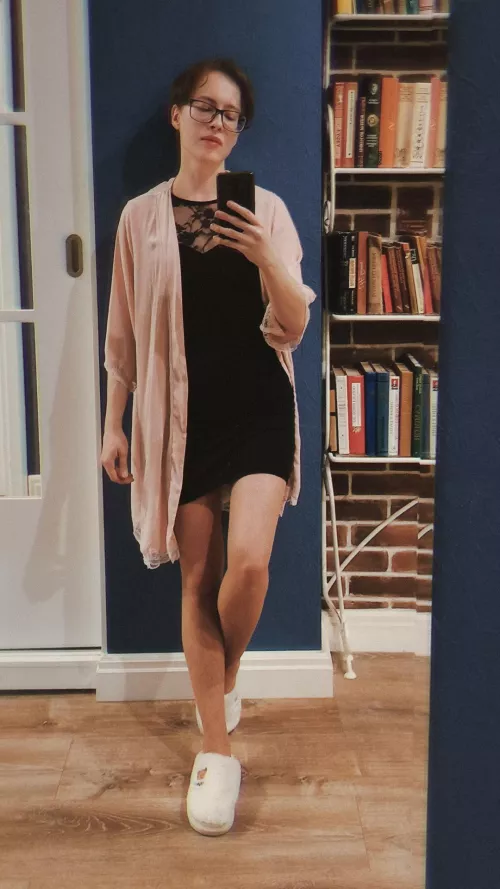 This is the first time I've tried on a dress with lace. I often see it on girls, but I'm still afraid it will look indecent on me. by Sweet_Breakfast_2539