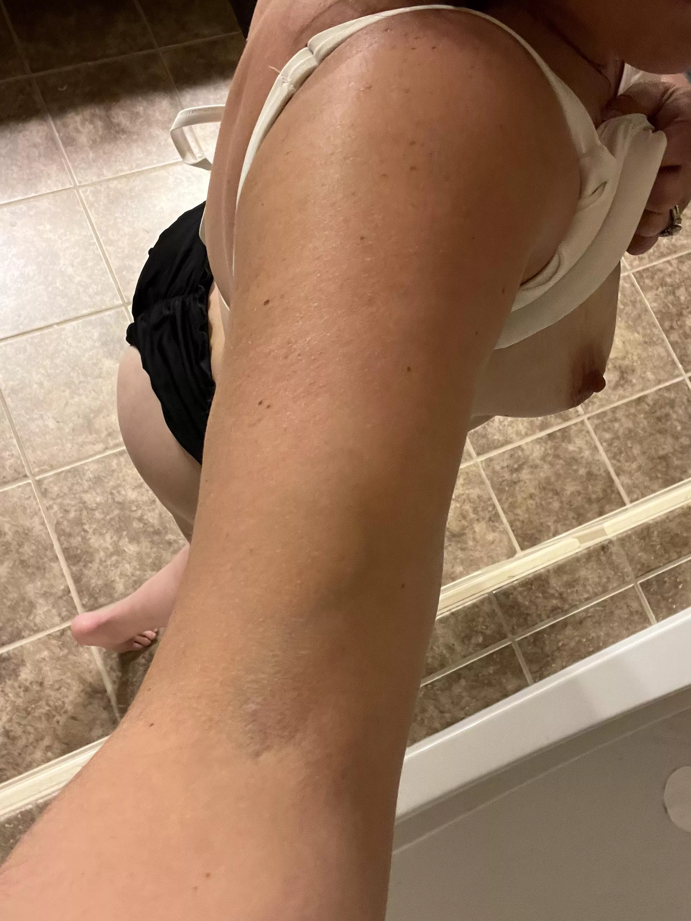 Time to get wet!  In the hot tub, silly ;) posted by RaynaNThunder