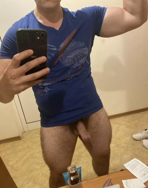 Wanna do some squats over my thighs😏? [20] by Horny-Daddie