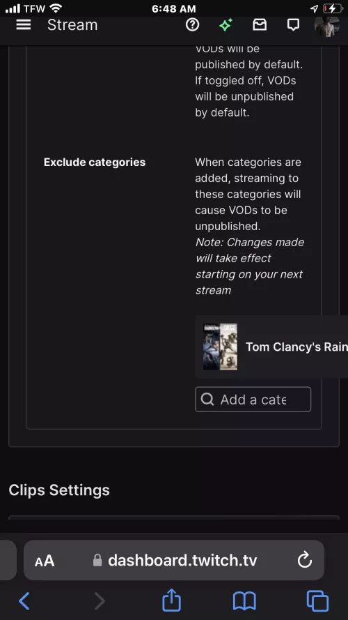 Won’t let me save rainbow six siege vods  by Flat-Relationship-51