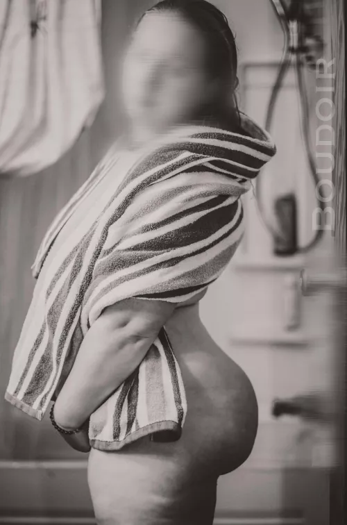 After shower warm towel is the best. by PennyGingerwood