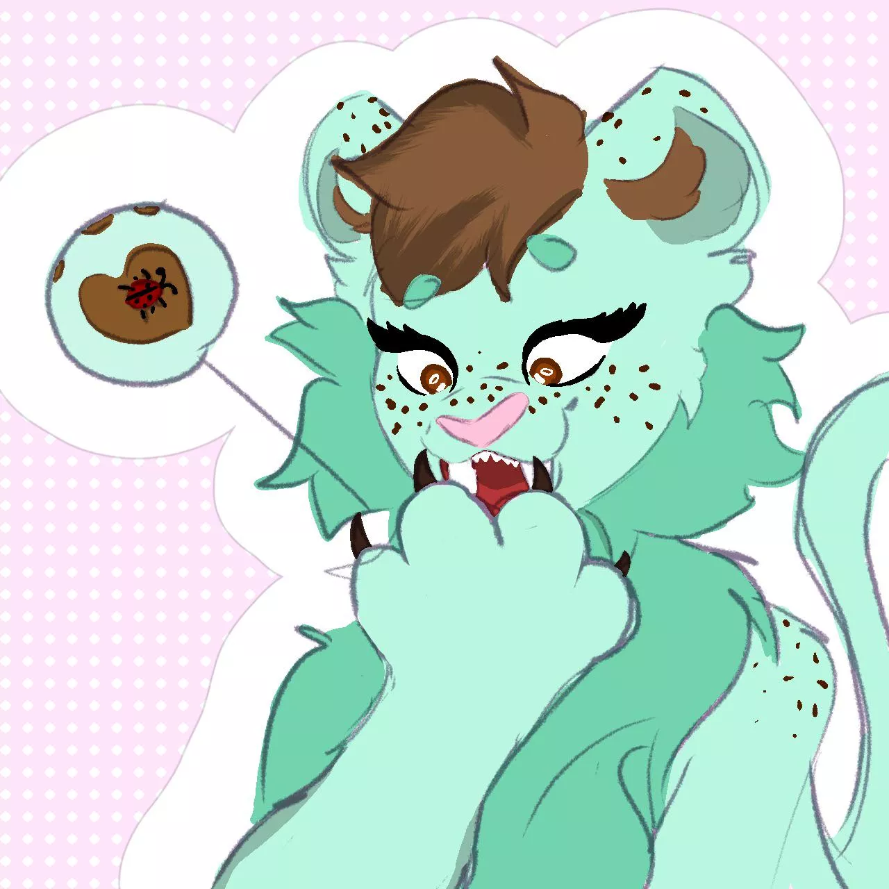 doodle of my gal minty i whipped up in class :3 posted by zombiepawss