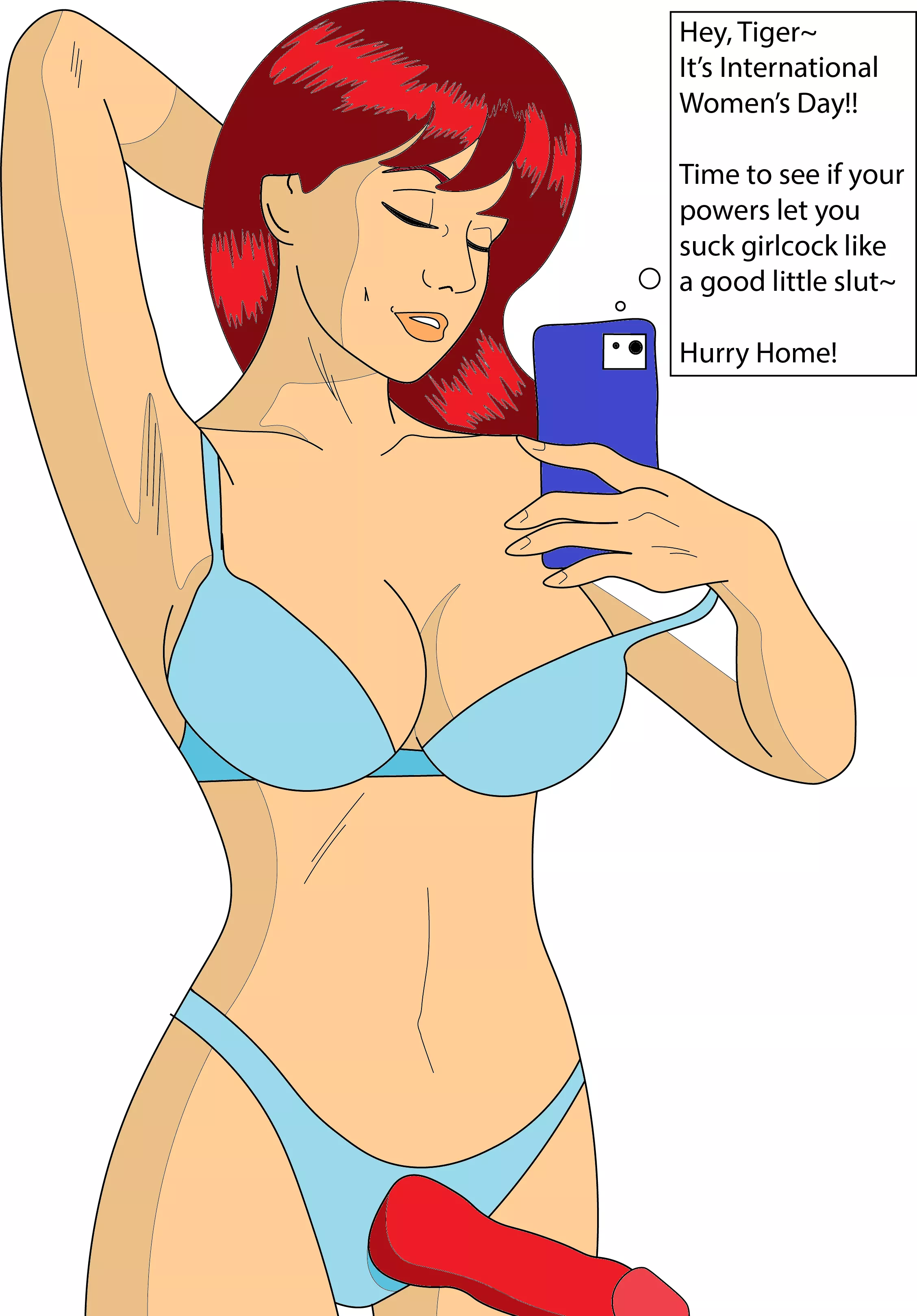 Femdomised MJ. I know I'm late to IWD but I thought 'why not' posted by sissyforgirlcock