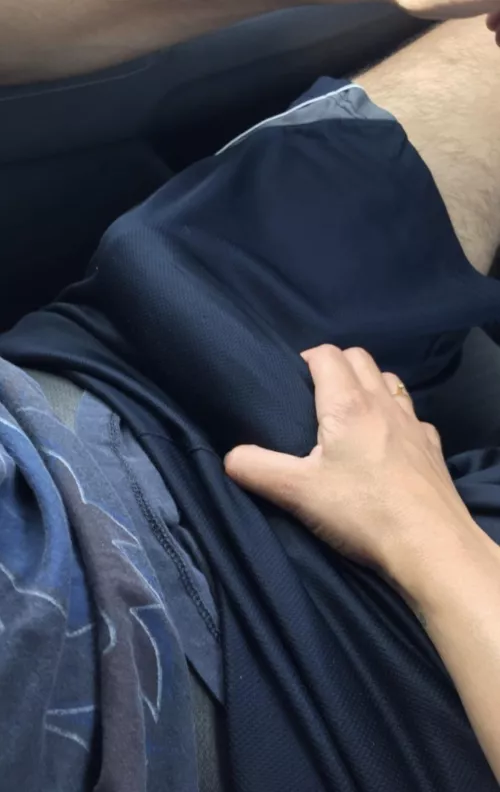 Grab my morning wood bulge  by showoffgirl69