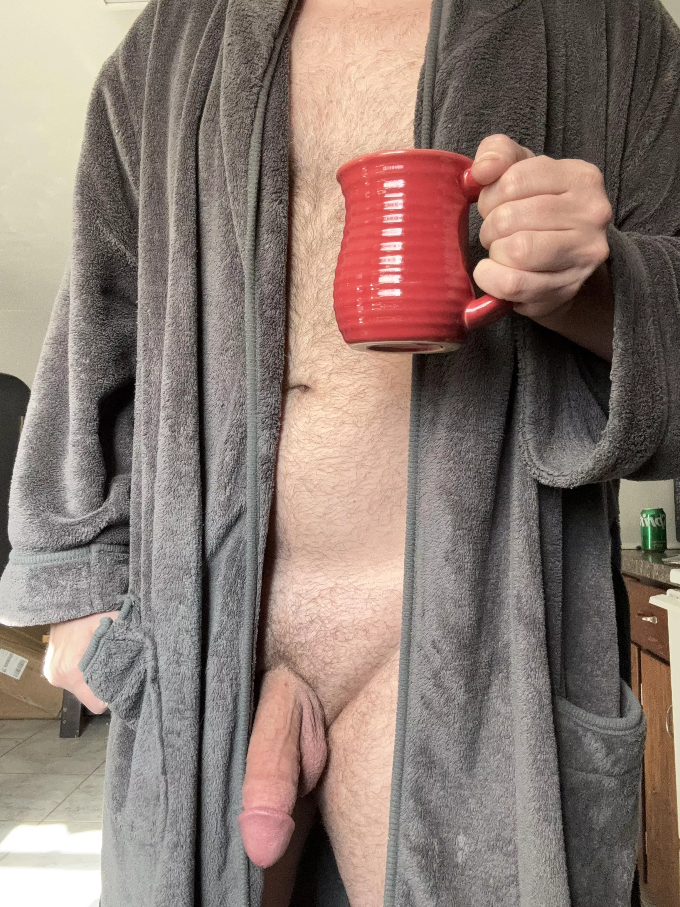 Just a dad enjoying his morning coffee.. always looking for a pair of lips to blow on it for me posted by Substantial-Pipe7806