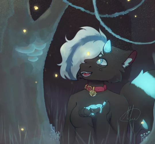 Rare lil fireflies (by me) by M1tiu