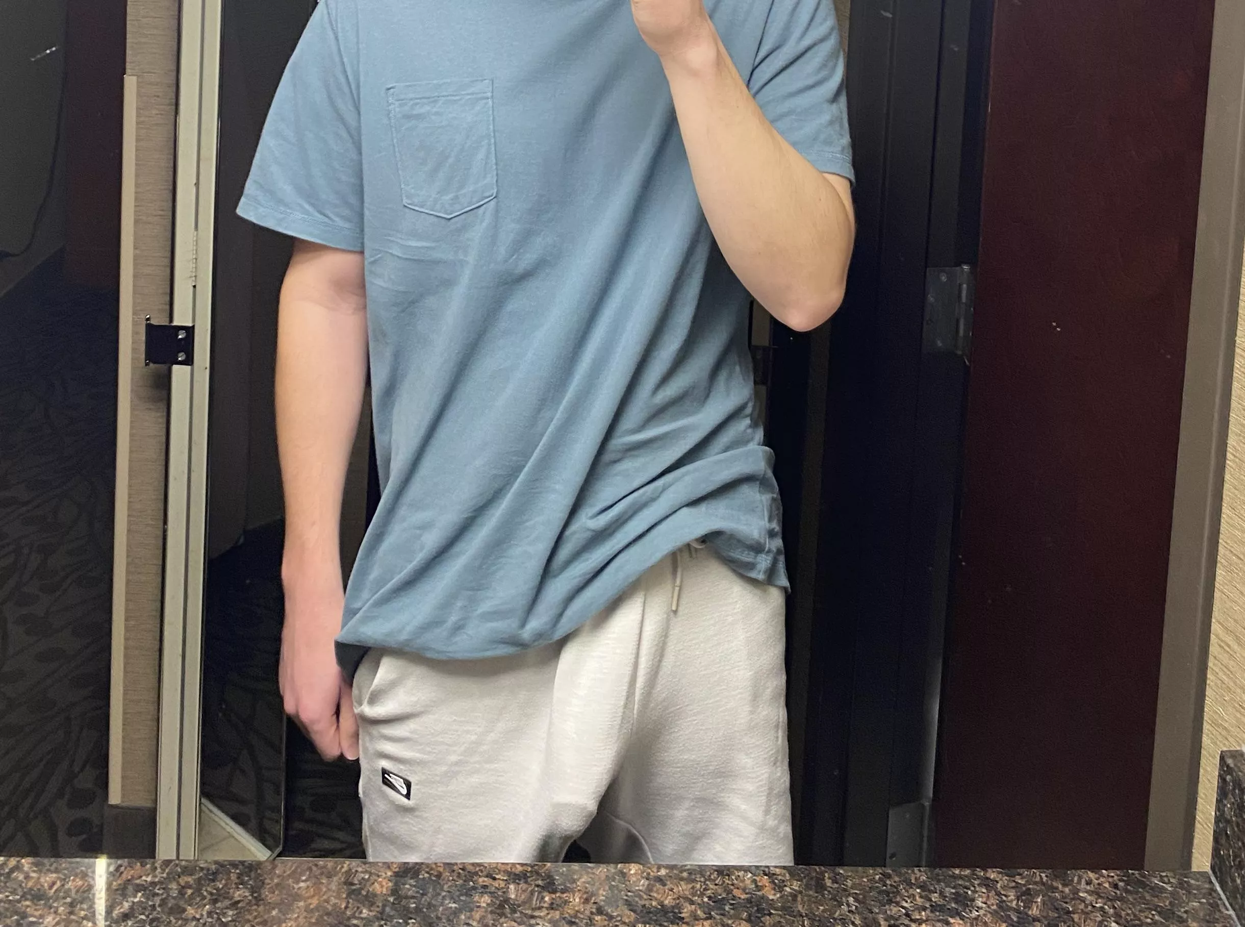 Should I wear grey sweatpants more often?  posted by lankyhippy8