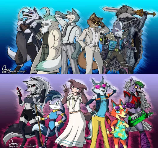 Six Pack (both versions) by Omny87 by Omny87