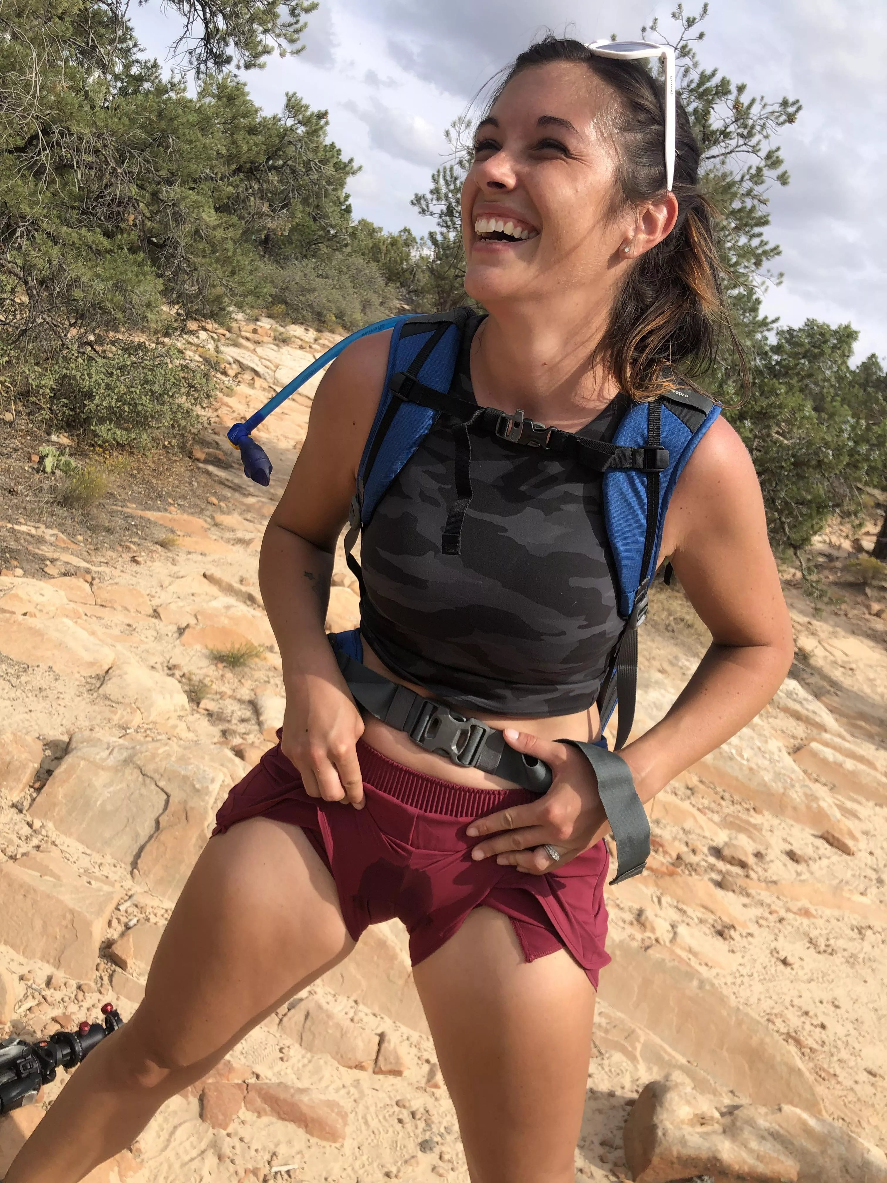 The result of hiking back to the car with 2 loads dripping out of me posted by Emma_Rose_24