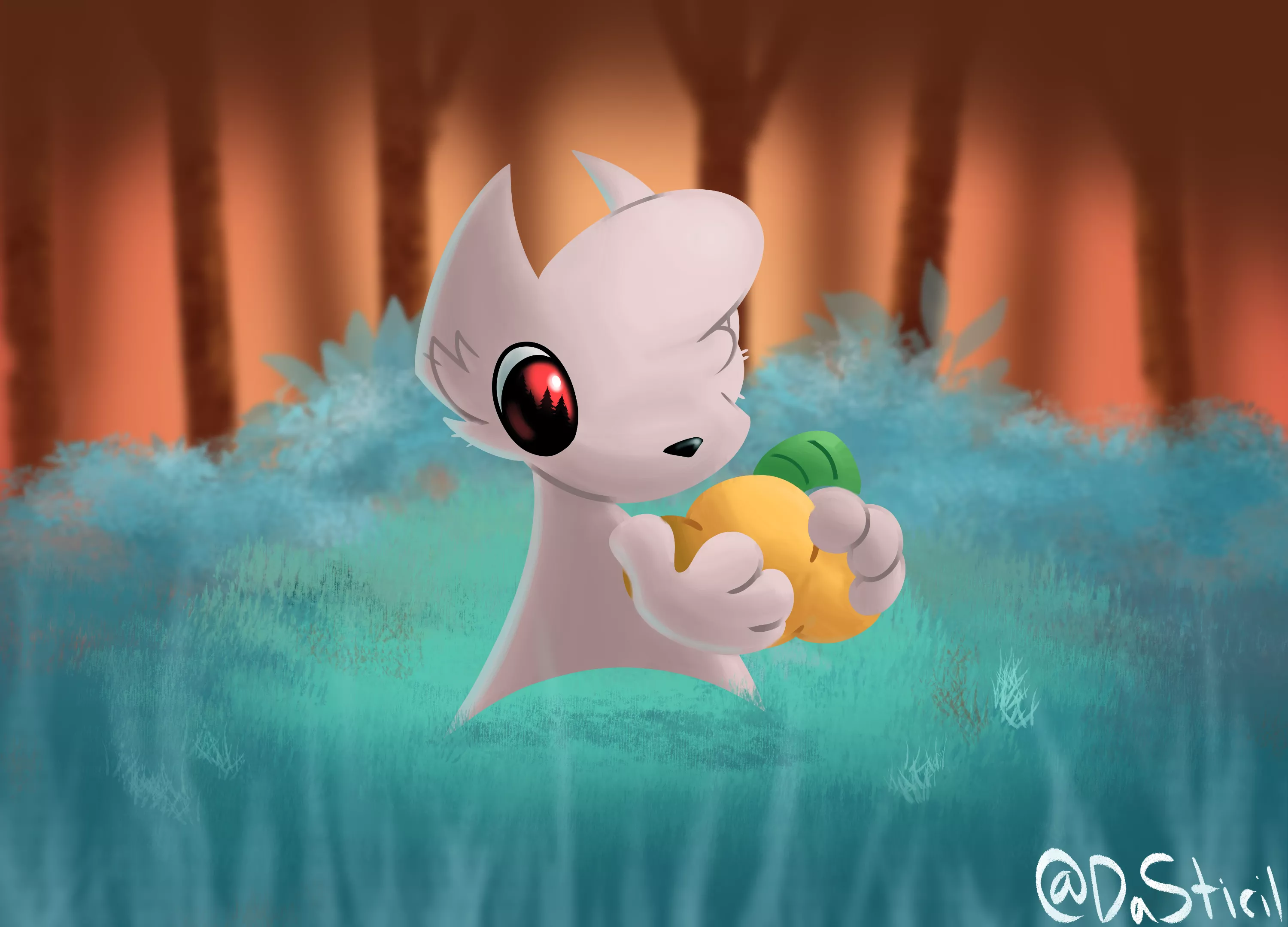a creature discovers a froot posted by SticilArts