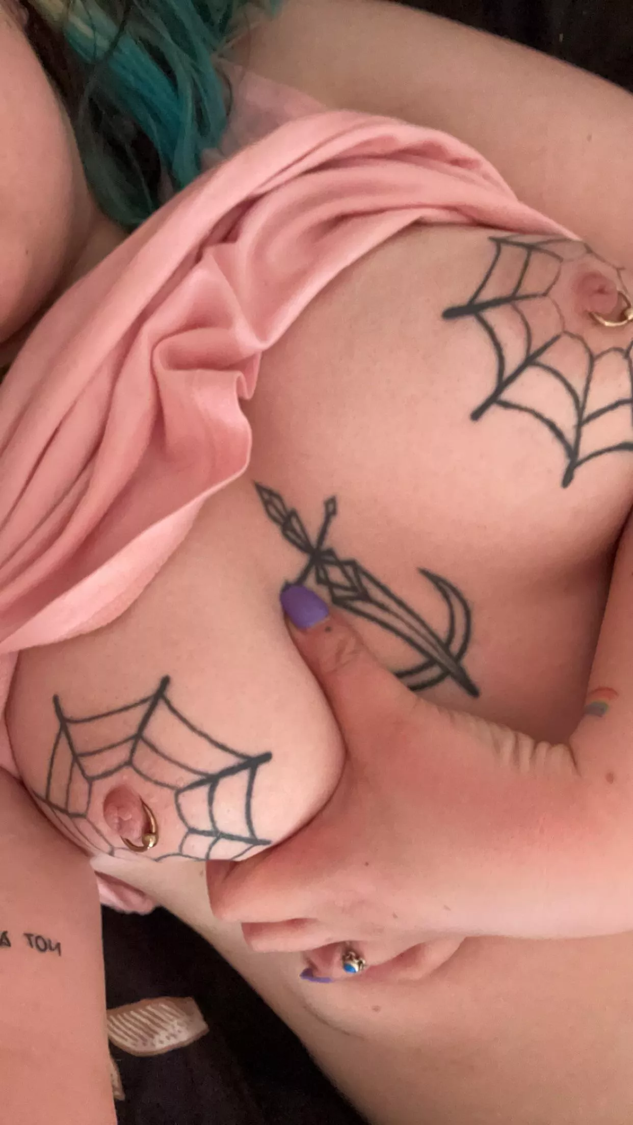 do you like my blue hair? posted by dadddyslut