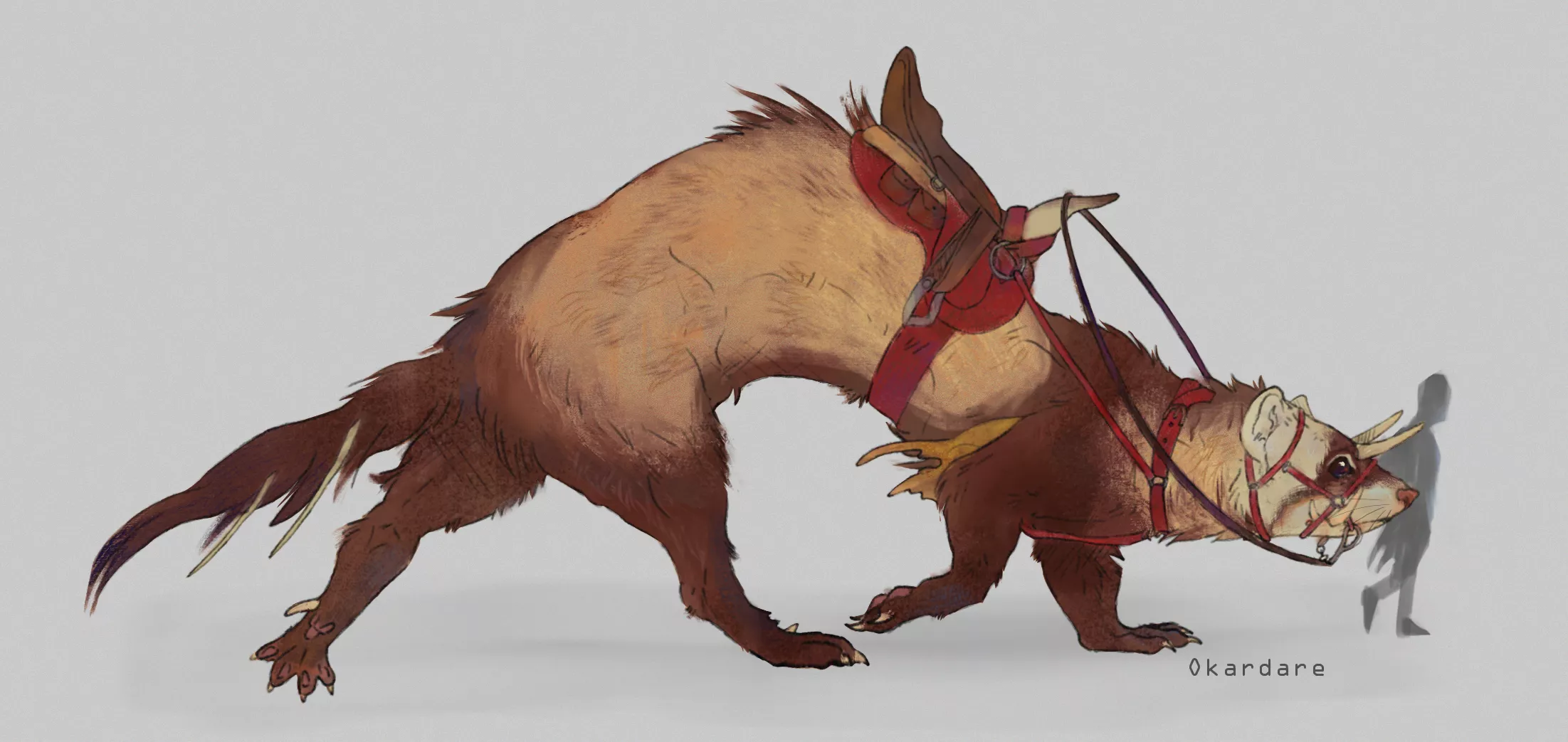 Ferret mount (art by me) posted by OKA-OKA