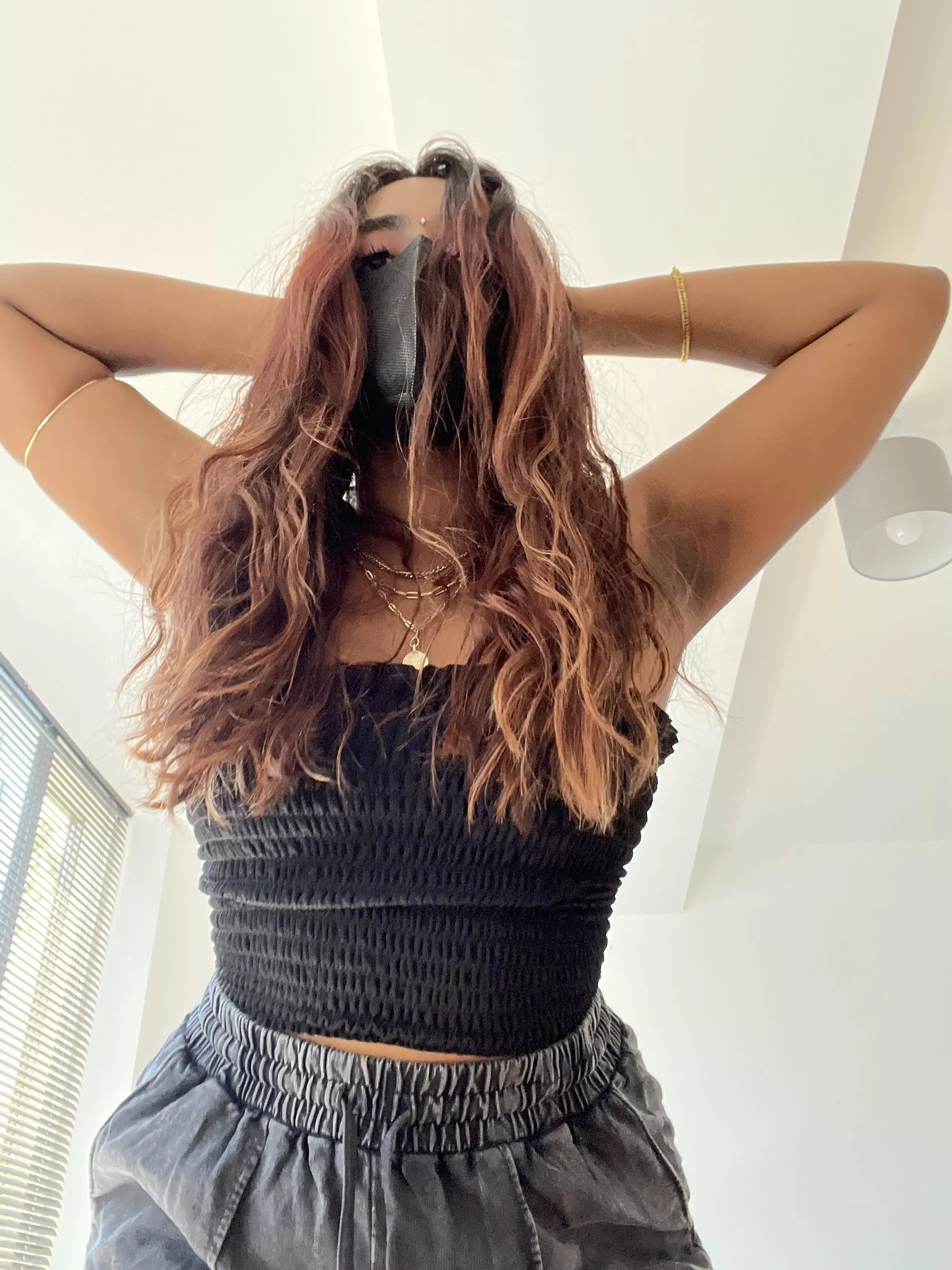 Flashing the left one  posted by CreamyBrownGirl