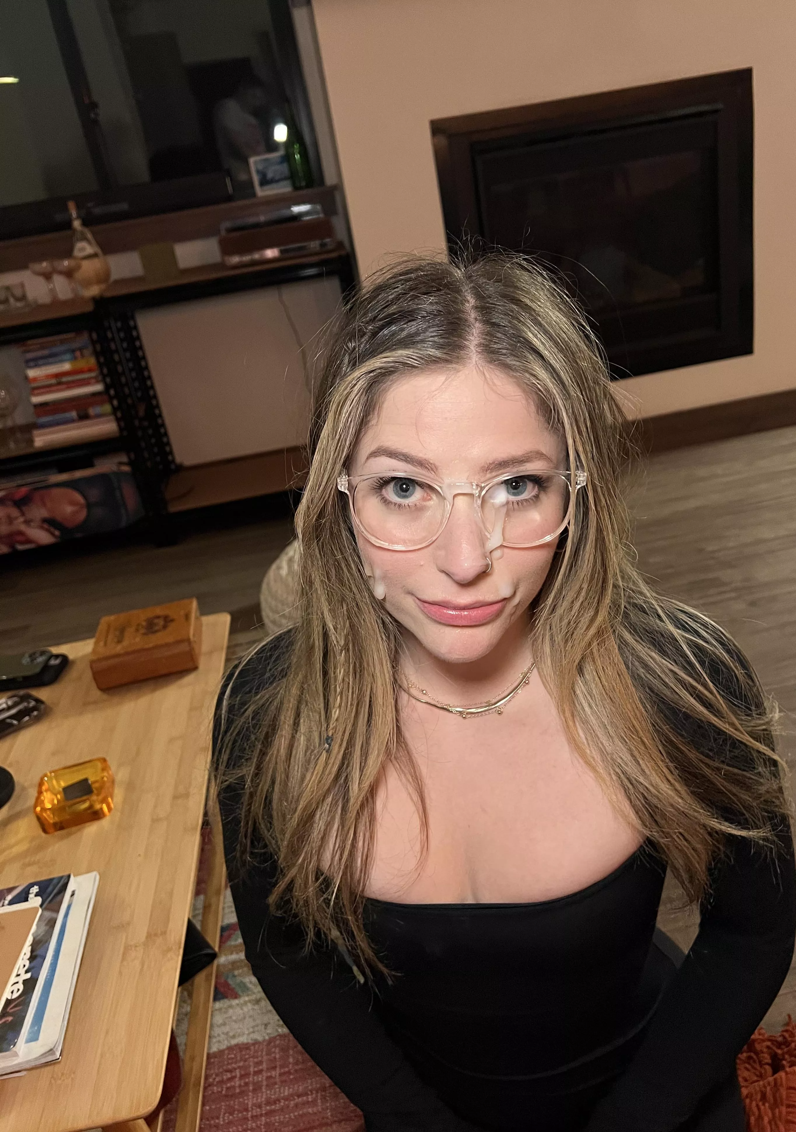 Glasses on or off while you cum on my face posted by jessnjamez